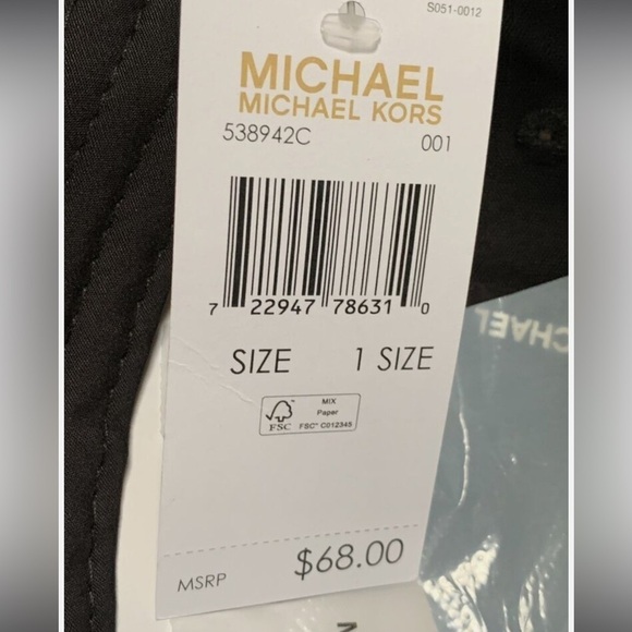 Michael Kors Monogrammed Black & Silver Metallic Baseball Cap OS NWT - Picture 4 of 14